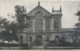 Plain-an-Gwarry Primitive Methodist Chapel, Redruth.  This card is unusual it unfolds to a tune written be the chapel organist with an un Methodist name Mr R T Beer! | Steve Wild's postcard collection