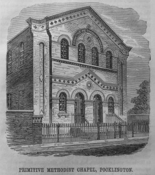 Pocklington PM Engraving published in the Christian Messenger 1867
