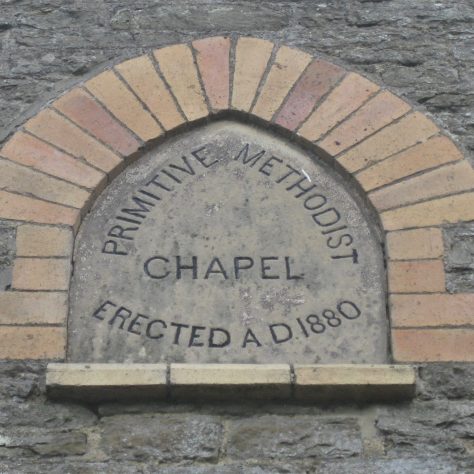 Obley PM Chapel Shropshire-5 Chapel plaque &date Obley Primitive Methodist Chapel, Shropshire