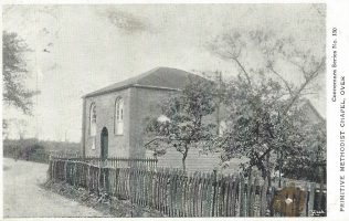 Over Over Primitive Methodist chapel: picture from a postcard sent in 1907 | provided by Randle Knight