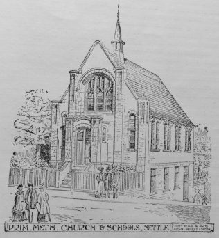 Settle PM Chapel Line Architect's Sketch of Chapel published in the Primitive Methodist Magazine 1910