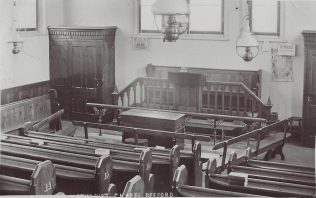 Beeford Primitive Methodist chapel interior; from a postcard posted in 1909 | provided by Randle Knight