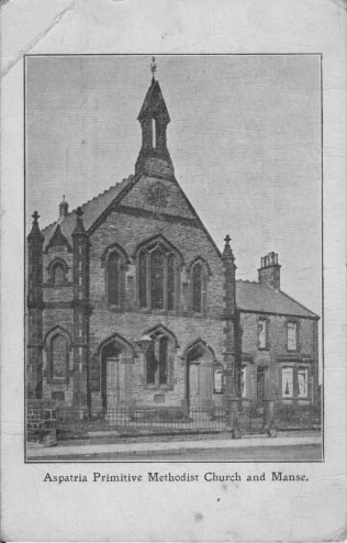 Aspatria, Queen Street (adjacent to the railway bridge) PM Chapel (1895), Cumberland | Supplied by Judith Rogers from a collection of postcards collected by Rev. Alexander McDonald - August 2021