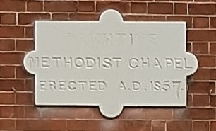 Sedgley Primitive Methodist chapel datestone Sedgley Primitive Methodist chapel date-stone | Keith Allden 2019