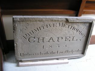 Unidentified PM Date plaque in Craven Museum, Skipton - but probably from Skipton Bridge Street Primitive Methodist chapel | GW Oxley 2019