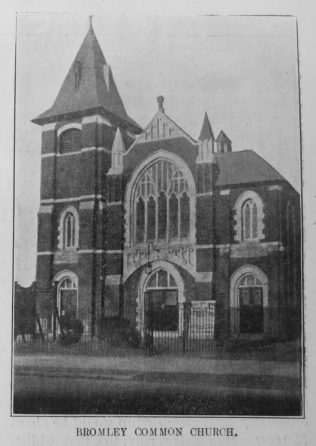 Bromley Common Primitive Methodist chapel | Primitive Methodist Magazine 1908/550