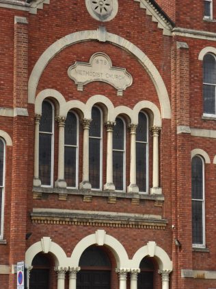 2 Northampton, Kettering Road, PM Chapel, facade window and plaque, 10.07.2019 2 Northampton, Kettering Road, PM Chapel, facade window and plaque, 10.07.2019