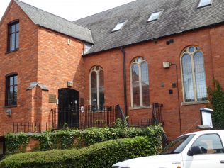 4 Harlestone Road Primitive Methodist Chapel, new entrance and name plate, 3.8.2019