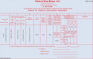 Return from High Wycombe (ii) Primitive Methodist chapel in the 1851 Census of Places of Public Religious Worship | Provided by David Tonks