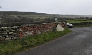 Fryup Primitive Methodist chapel boundary wall | Pat Donnor November 2022