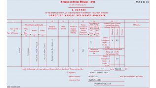 556 1 11 16 Cowburn Cowburn: Return from the Primitive Methodist chapel in the 1851 Census of Places of Public Religious Worship | transcribed by David Tonks
