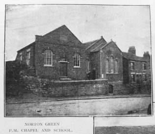 Norton Green 1910 Primitive Methodism in Tunstall