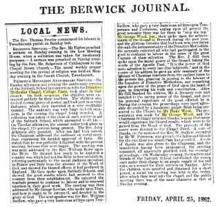 Newspaper article from 1862 | Claire Reilly