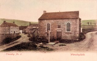 The Primitive Methodist Chapel, Thoralby, c. 1905. From a postcard given to Penny Ellis by her grandmother. She and Penny's grandfather were both staunch Methodists | postcard from the collection of F. & M.E. Snaith