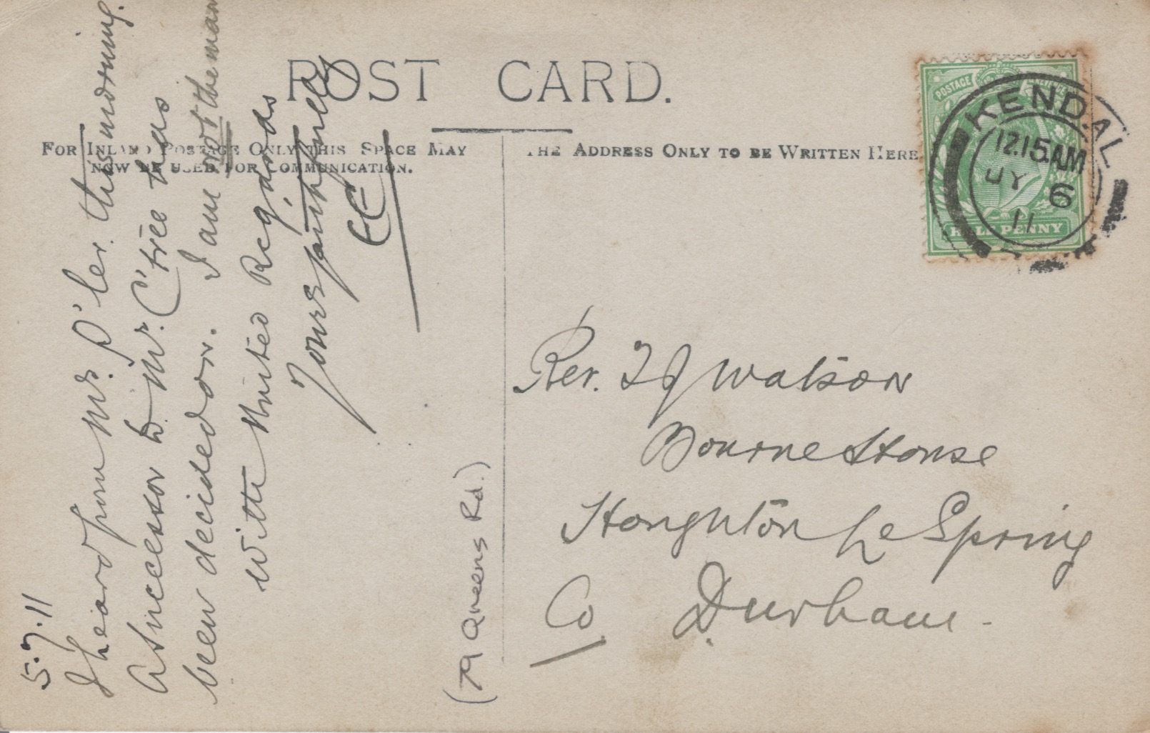 Aspatria Manse, Cumberland Cumberland (Cumbria) My Primitive Methodists