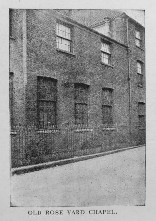 Old Rose Yard 1912 Our Church in Norwich