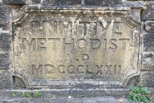Eastburn PM Chapel (Main Rd. - Moor Lane) North (Riding of) Yorkshire-5 Chapel Plaque Photo taken September 2022 by Elaine & Richard Pearce