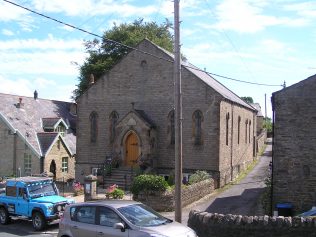 Part of the 1894 school room can be seen to the left of the chapel | David Noble