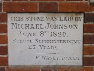 Foundation stone for Sunday School (Aug 2016) | Peter & Mary Humble