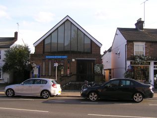 The chapel in September 2012, with the 1970 The chapel in September 2012, with the 1970
