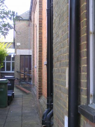 The access to the 1888 Sunday school extension The access to the 1888 Sunday school extension | David Noble
