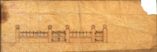 Design of the railings at front of Chapel Design of the railings at front of Chapel