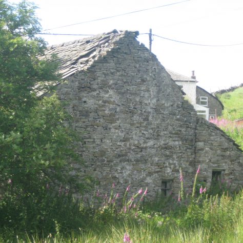 This building sits behind the chape. A local man says this is the remains of the first chapel to be built here.