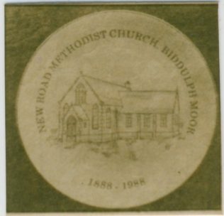 Biddluph Moor New Road Primitive Methodist chapel celebration plaque Biddluph Moor New Road Primitive Methodist chapel celebration plaque | Englesea Brook Museum picture and postcard collection