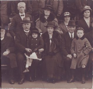 Brudenell Road Orphanage Anniversary c1918, Mary Jane Dales (nee Walmsley) with her husband and family | Walmsley Family archives