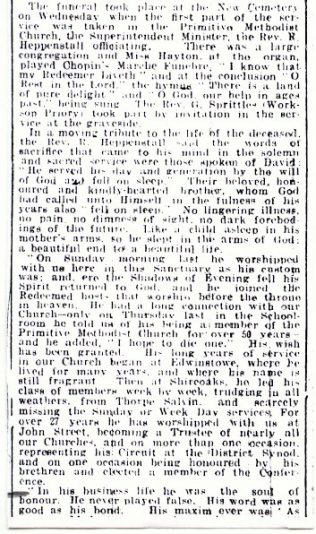 Charles Paulson funeral report | Worksop Guardian 19 Mar 1926