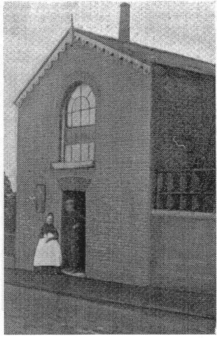 Photo No.1 Original chapel taken from HB Kendal's 'Origins and History of Primitive Methodism'. Photo No.1 Original chapel taken from HB Kendal's 'Origins and History of Primitive Methodism'.