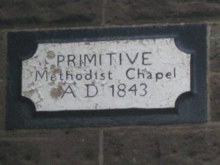 The chapel plaque of Cote Brook P M Chapel | Photo taken July 2015 by E & R Pearce