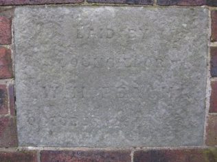 Laid by Councillor W.H. Peach. October 29th 1884 Laid by Councillor W.H. Peach. October 29th 1884