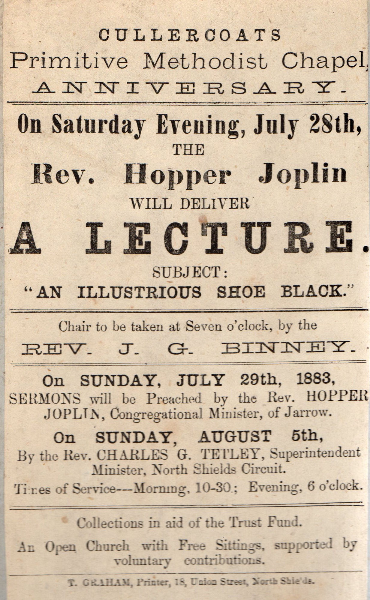 Cullercoats, John Street, PM Chapel, Northumberland A C My