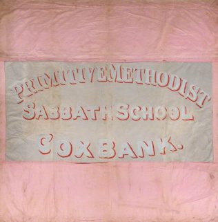 Cox Bank PM Sunday School Banner (front) | Englesea Brook Museum