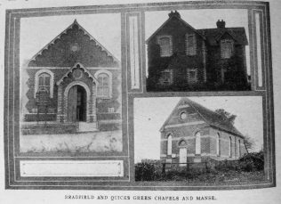 Bradfield and Quicks Green Primitive Methodist chapels and manse | Christian Messenger 1920/298