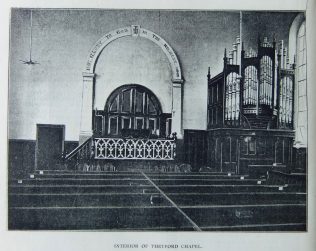 Thetford Primitive Methodist chapel interior | Christian Messenger 1901/237