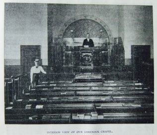 Greenock Primitive Methodist chapel interior | Christian Messenger 1901/341