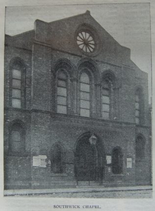 Sunderland Southwick Primitive Methodist chapel, Clockwell Street Sunderland Southwick Primitive Methodist chapel, Clockwell Street | Christian Messenger 1907/106