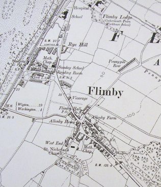 6 inxh OS map showing the position of the chapel | G W Oxley