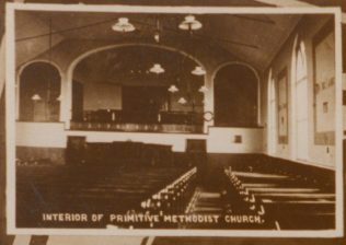 Interior of Heath Hayes Bourne primitive Methodist chapel from a post card Interior of Heath Hayes Bourne primitive Methodist chapel from a post card | Englesea Brook Museum picture and postcard collection