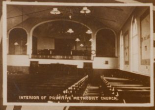 Interior of Heath Hayes Bourne primitive Methodist chapel from a  post card | Englesea Brook Museum picture and postcard collection