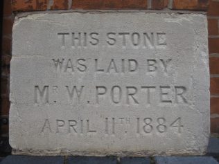 Photo of a foundation stone taken September 2017 Photo of a foundation stone taken September 2017 | E & R Pearce