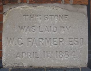Photo taken of a foundation stone in September 2017 Photo taken of a foundation stone in September 2017 | E & R Pearce