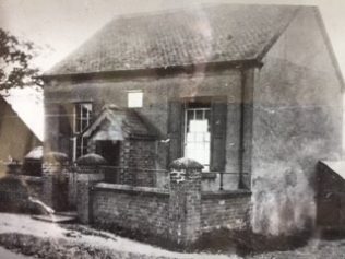 Archive photograph of Hulland Bourne chapel in original form with central doorway, before twentieth century alterations and extension Archive photograph of Hulland Bourne chapel in original form with central doorway, before twentieth century alterations and extension | David Leese