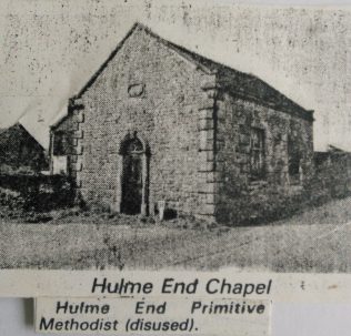 Hulme End Primitive Methodist chapel Hulme End Primitive Methodist chapel | Englesea Brook Museum picture and postcard collection