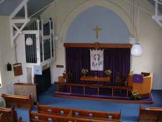 The interior of the chapel today | Croxley Green Methodist Church website