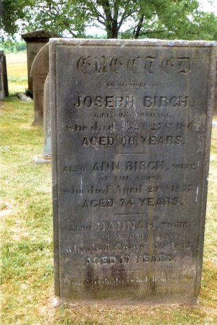 The Grave of Joseph Birch | Margaret Nicholls