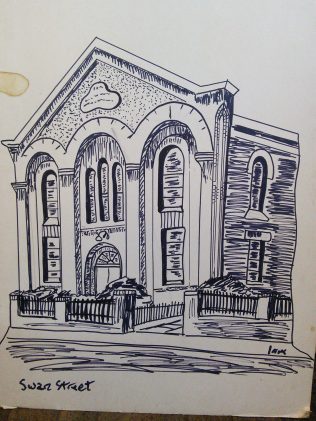 Loughborough Swan Street Primitive Methodist chapel Loughborough Swan Street Primitive Methodist chapel | Sketch by Alfred Mosley