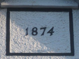 Date plaque at Lower Withington Primitive Methodist chapel. There may have been a chapel before this, from 1847 | Elaine and Richard Pearce November 2014